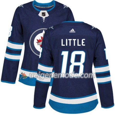Dame Eishockey Winnipeg Jets Trikot Bryan Little 18 Adidas 2017-2018 Marineblau Authentic